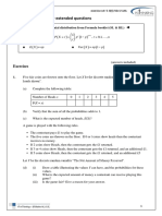 Binomial Distribution - Extended Questions: Exercises