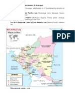 División Política y Administrativa de Nicaragua