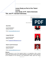 Recruitment Process Study As Part of The Talent Management Process (Comparative Case Study of PT. Astra Indonesia Tbk. and PT. Garuda Indonesia)