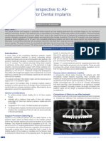 Prosthodontic Perspective To All-On-4 Concept For Dental Implants