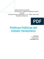 Políticas Públicas Del Estado Venezolano