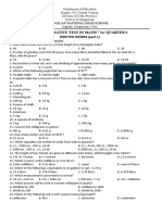 First Summative Test in Math 7 For Quarter 2 Written Works (Part 1)