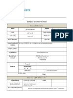 Employee Registration Form Personal Information: Ayu Anix Matunisa Female