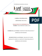 Cuadro Comparativo Del Constructivismo Pedagógico y Enseñanza Por Procesos.