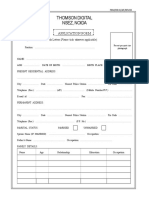 Thomson Digital Nsez, Noida: Application Form