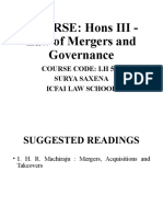 Law of Mergers and Governance-3