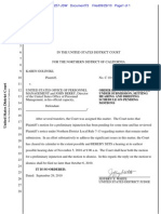 Order Re Notice of Matter Under Submission, Setting Hearing and Briefing Schedule On Pending Motions