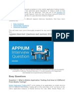 Appium Interview Question