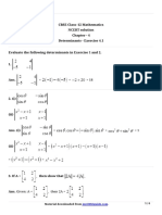 CBSE Class-12 Mathematics NCERT Solution Chapter - 4 Determinants - Exercise 4.1