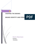 Shaping The Brand: Brand Identity and Personality: Derin Ekermen