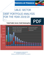 Ethiopia Public Debt Portfolio Analysis No 21 - 2019-20