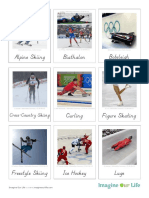 Winter Olympics 3 Parts Card