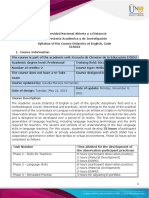 Course Syllabus Didactics of English