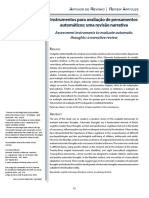 Instrumentos para Avaliação de Pensamentos Automáticos: Uma Revisão Narrativa