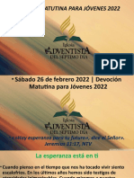 Devocucion Matutina Jovenes 2022