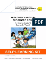 Mutation:Changes in The Genetic Code: For Science Grade 10 Quarter 3 / Week 5