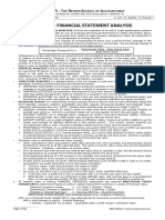 MAS-42O: Financial Statement Analysis: - T R S A