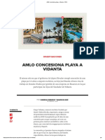 AMLO Concesiona Playa A Vidanta - MCCI