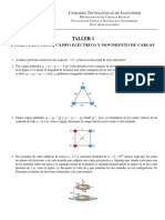 Taller 1 Fuerza El Ctrica Campo El Ctrico y Movimiento de Cargas