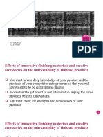 INDL ARTS - LESSON 3 Effects of Innovative Finishing Materials and Creative Accessories On The Marketability of Products