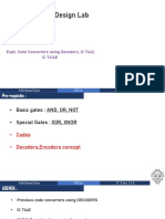 Digital System Design Lab: Exp6. Code Converters Using Decoders, IC 7442, IC 74148