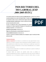 Principios Rectores Del Derecho Laboral