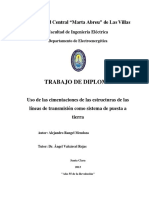 Uso de Las Cimentaciones de Las Estructuras de Las Líneas de Transmisión Como Sistema de Puesta A Tierra