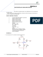 Practica No.10 - Amplificador BJT - Oefp