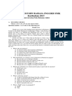 Latihan Us/Usbn Bahasa Inggris SMK Kurikulum 2013: (Kunci Jawaban Pada Halaman Akhir)