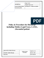 QSP 02 Discharge Procedure Including Medico Legal Cases