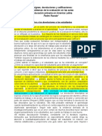 La Evaluación Formativa y Las Devoluciones A Los Estudiantes - Ravela