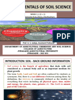 Fundamentals of Soil Science: NRMH 1.1 (2 + 1) First Semester B.Sc. (Hons.) Horticulture