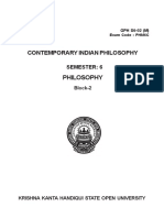 Contemporary Indian Philosophy Block-2