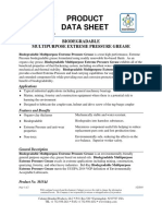 Product Data Sheet: Biodegradable Multipurpose Extreme Pressure Grease