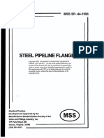 Steel Pipeline Flanges: MSS SP .. 44-1996