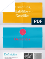 Osmófilos, Halófilos y Xerófilos