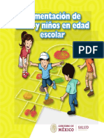 Folleto Alimentación Niños y Niñas en Edad Escolar