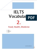 Ielts Vocabulary: Food, Health, Medicine