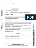 Resolución - Decreto - (Promoción Interna 2 Oficiales Policía Local) Decreto Lista Definitiva, Tribunal y Examen