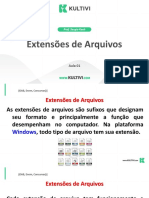 Extensões de Arquivos