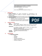 PLATE TECTONICS: Plate Boundaries: A Detailed Lesson Plan in Grade 10 Science