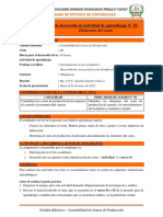 Guía de Desarrollo de Actividad de Aprendizaje #02: Elementos Del Costo