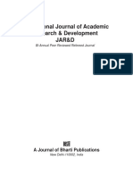 International Journal of Academic Research & Development Jar&D