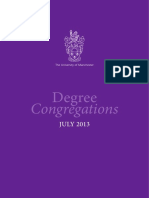 Degree Ceremony Programme July 2013 Updated