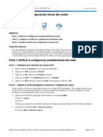 6.4.1.3 Packet Tracer - Configure Initial Router Settings