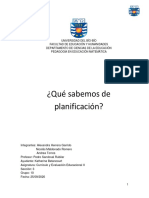 ¿Qué Sabemos de Planificación en Educación