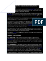 Atmospheric Pollution From The Internal Combustion Engine in The Urban Environment