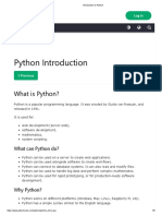 Introduction To Python