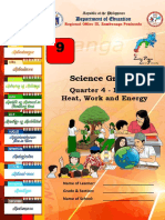 Science Grade 9: Quarter 4 - Module 6 Heat, Work and Energy