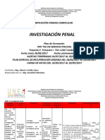 Planificacion de Investigación Penal I-2017